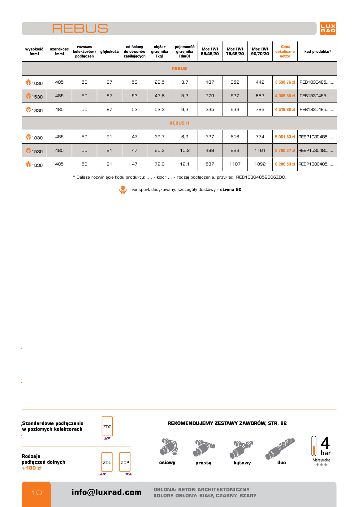 grzejnik rebus katalog luxrad